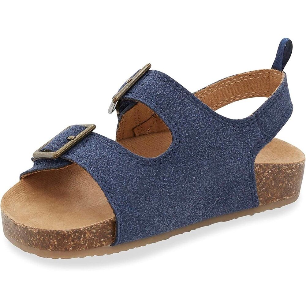 OshKosh B'gosh Bruno Toddler Boys Hook Loop Straps Contoured Footbed Sandals 9M